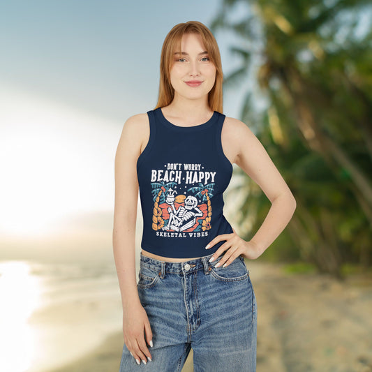 Women's Don't Worry Beach Happy Micro Tank