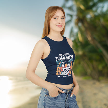 Women's Don't Worry Beach Happy Micro Tank