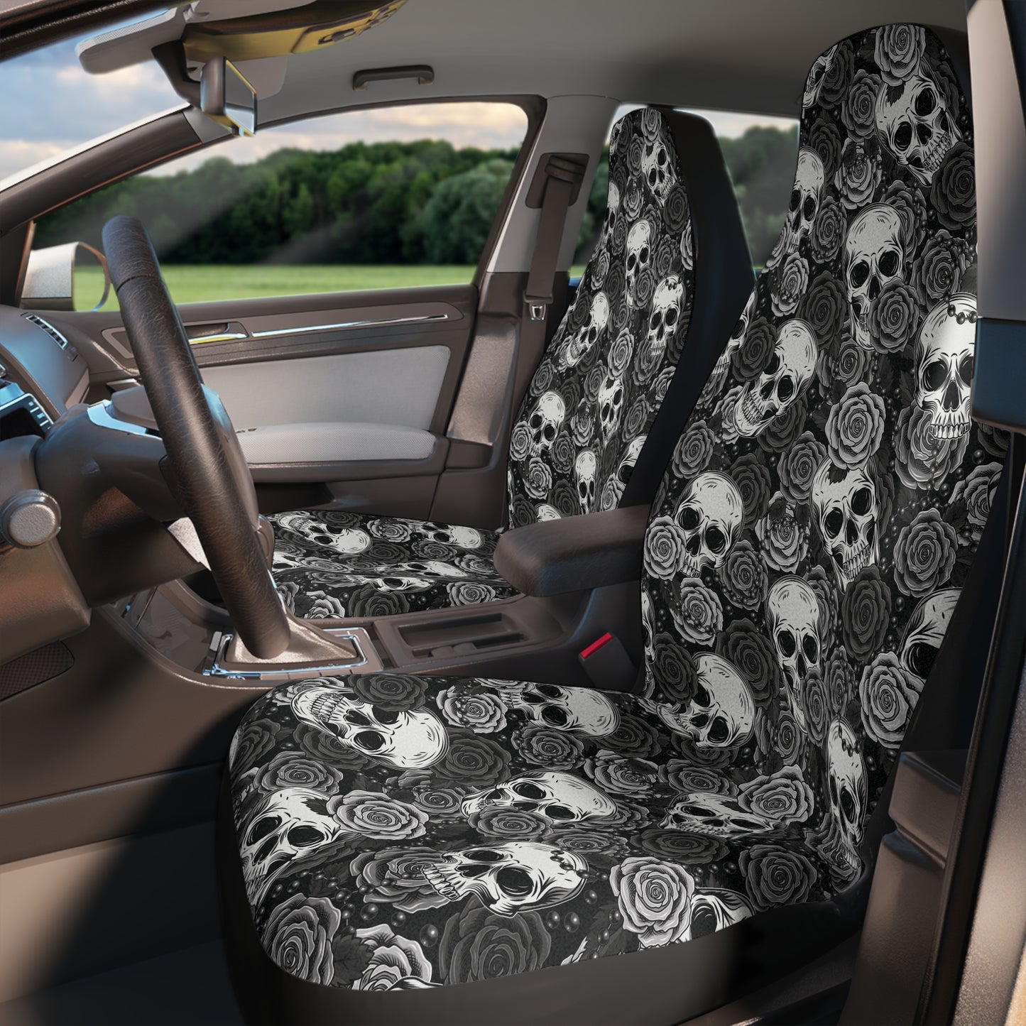 Skull & Roses Seat Covers