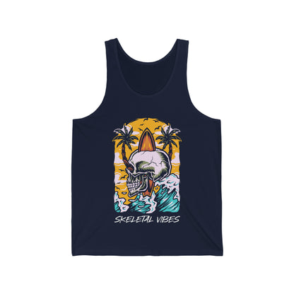 Unisex Beach Skull Tank