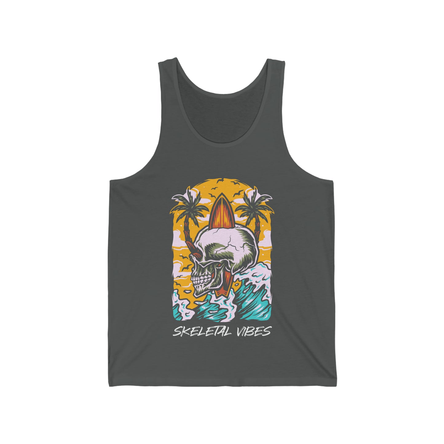 Unisex Beach Skull Tank