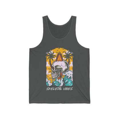 Unisex Beach Skull Tank