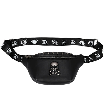 Leather Skull Fanny Pack