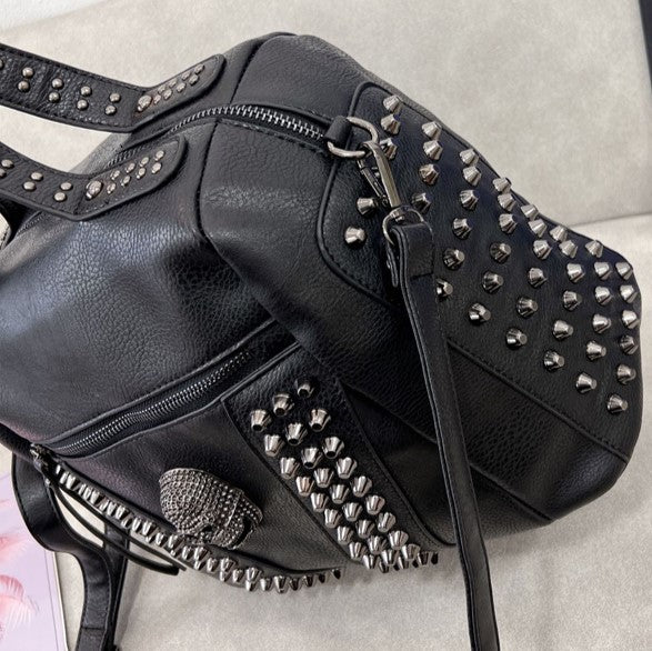 Leather Skull Shoulder Bag